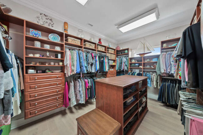 Walk-in closet. 23 Corona Rd.