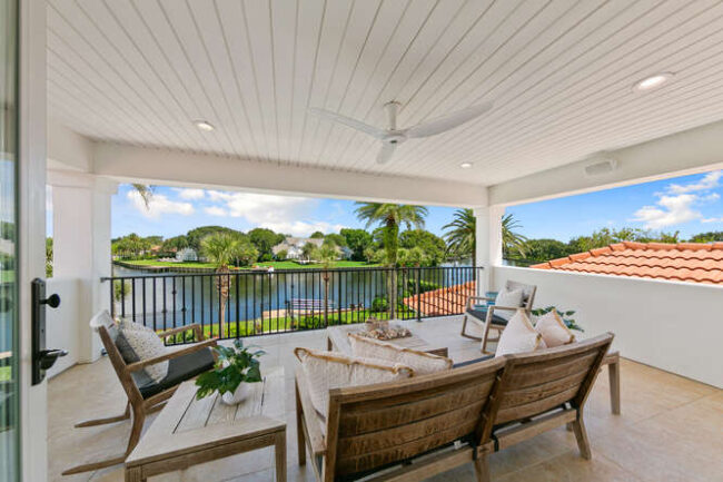 View from the second-floor balcony of the lagoon. 23 Corona Rd.