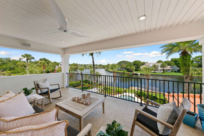 View from the second-floor balcony of the lagoon. 23 Corona Rd.