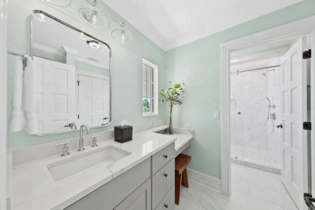 23 Corona Rd. Bathroom with walk-in shower