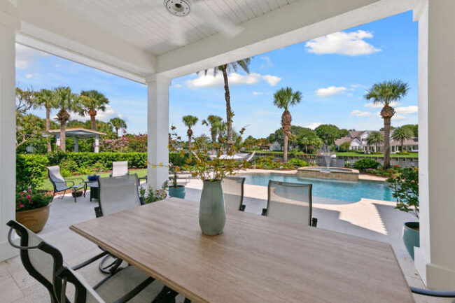 23 Corona Rd. Rear outdoor dining view