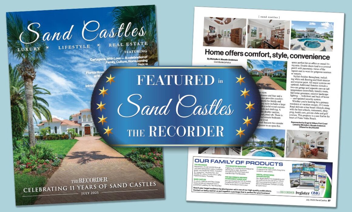 Old Ponte Vedra Beach Home - Featured on the cover of Castle Magazine